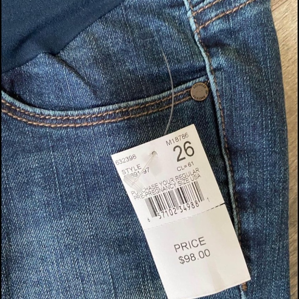 Articles of Society maternity jeans size 26 NWT